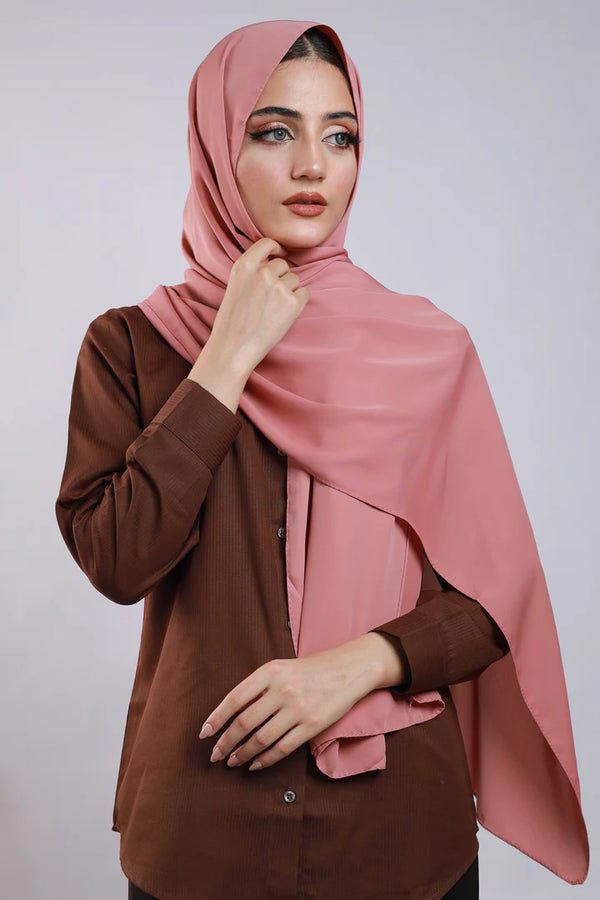 High-density Opaque Georgette - Flamingo