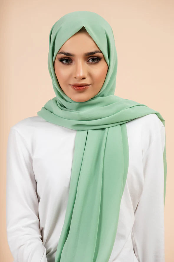 Premium Georgette - Mint
