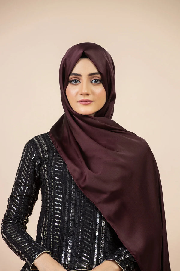 Glossy Silk - Burgundy
