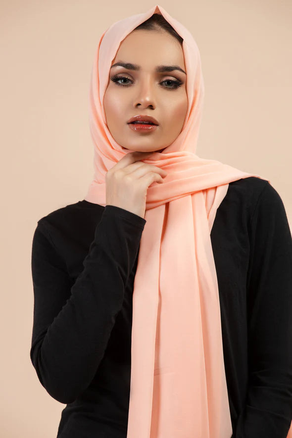 Premium Georgette - Creamy Peach