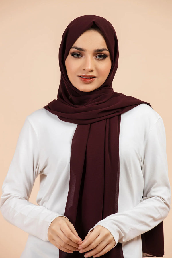 Premium Georgette - Mahogany